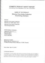 Cocmetic product safety report Volumizing Shampoo