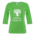 Dámské tričko Promo (barva: zelená, velikost: 50/XL, rukáv 3/4) 105928