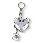 Snow leopard keychain