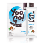 Doplněk stravy se sladidlem Yoo Go! Shake it! KOKOS (3%), 175 g