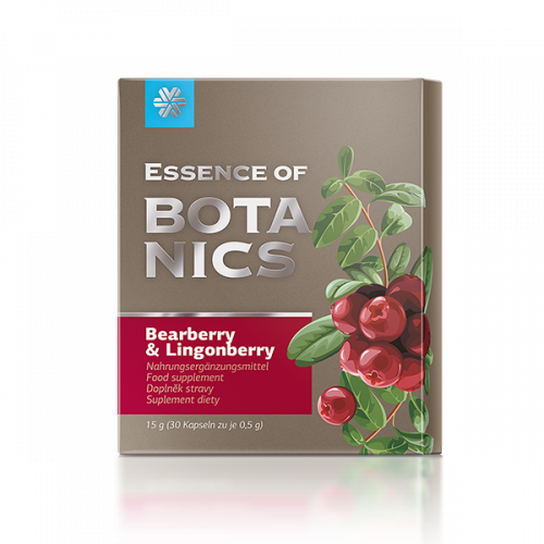 Food supplement  Essence of Botanics.Bearberry & lingonberry, 30 kapslí 500656